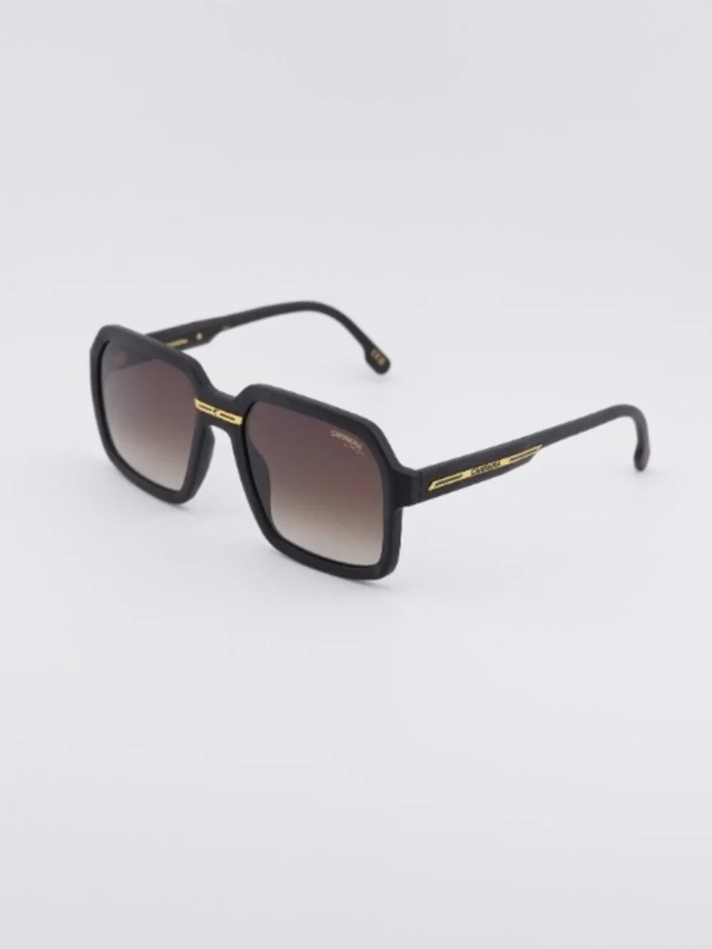 Carrera VICTORY C 08/S 0003 86 Sunglasses Black Square Frame, Brown Lenses